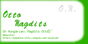 otto magdits business card